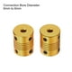 thumbnail image 4 of 5 Pcs 6mm a 6mm Acoplamiento de Eje de Aleación de Aluminio L24.5xD19.5 Acoplador Flexible para Codificadores y Motores, Dorado, 4 of 6