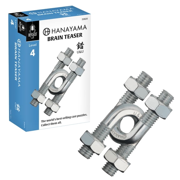 BePuzzled | U&U Hanayama Cast Metal Brainteaser Puzzle Mensa Rated Level 4, for Ages 12 and Up