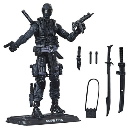 G.I. Joe: Retro Collection Snake Eyes Kids Toy Action Figure for Boys and Girls (4”)