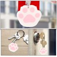 thumbnail image 3 of BRIGHTFUFU 2Pcs Cat Paws Shaped Key Covers Soft Silicone Identifier Rings For Daily Essentials White, 3 of 8