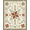 Sage Green Tan Red, Pattern 1, variant on ODIKA Lettering Distressed Farmhouse Border Primitive Folk Vintage Playful Expressive for Playroom, Bedroom, Reading Nook, Pet Friendly & Kids Safe Play