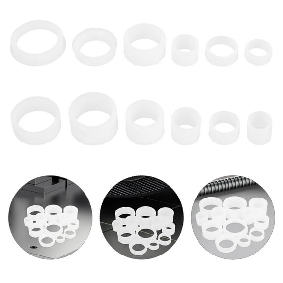 NICEXMAS Grinding Wheel Reducing Bushing Adapters 12 Pcs Plastic Bench Grinder Compatibility for Stone Processing