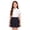Navy #06, variant on Girls Pleated Uniform Skirts with Shorts Elastic Waist Toddler Kids Cute Mini Tennis Skirt Back to School Clothes,150