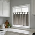 thumbnail image 4 of Durable Gingham Check Kitchen Window Valance, Rectangular Nylon Fabric Light Blocking Curtain for Kitchen Living Room Bedroom Dining Room, 39.37 X 17.72 Inches (Single Panel), 4 of 6