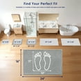 thumbnail image 3 of Subrtex Chenille Bathroom Rugs, Extra Soft and Non Slip Bath Mats, Thick Rubber Backing Washable Shower Rugs & Home Decor Accessories (Light Gray,16"*24"), 3 of 8