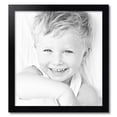 thumbnail image 2 of ArtToFrames 24" x 26" Satin Black Step Lip Picture Frame, 24x26 inch Black Wood Poster Frame (WOM-1452), 2 of 7