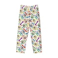 thumbnail image 6 of Uemuo Cartoon Labrador Retriever Pattern Men's Wide Leg Palazzo Lounge Pants with Pockets Light Weight Loose Comfy Casual Pajama Pants-XX-Large, 6 of 9