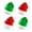 2 PCS Green+2 PCS Red, variant on Christmas Hat, Santa Hats Multi-Piece Set for Adults Red/Green Velvet Comfort Extra Thicken New Year Festive Party Holiday Xmas Hat for Women and Men