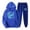 Blue, variant on Hooded Sweat Suits for Womens 2 Piece Tracksuit Outfits Valentines Day Love Printed Hoodies and Jogger Pants Lounge Sets Pink 3XL