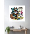 thumbnail image 2 of Funny German Shepherd Boss Â€“ Dog Owner Humor Gift | Gsd #00000002 Poster Wall Art, Modern Wall Decor For Living Room Bedroom, 24x36 UNFRAMED, 2 of 3