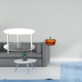thumbnail image 2 of Mesa Auxiliar De Cristal Acrílico Con Tapa En Forma De Calabaza. Mesa Auxiliar Compacta Para Salón O Mesilla De Noche. Tarro Para Galletas. Bol Para Servir. Naranja., 2 of 8