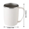 thumbnail image 3 of Durable Stainless Steel Mouthwash Cup for Modern Bathrooms and Bedrooms Rustproof Rinse Glass Designed for Oral Care 12x105cm, 3 of 6