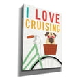 thumbnail image 2 of Epic Graffiti 'Beach Bums Pug Bicycle I Love' by Michael Mullan, Canvas Wall Art, 12"x16", 2 of 3