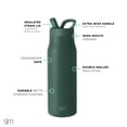 thumbnail image 3 of Botella de agua Simple Modern Mesa de 1 litro con tapa de paja Forest, 3 of 7