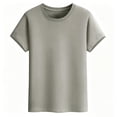 thumbnail image 5 of Gym Tops Dqueduo Men's Summer Casual Solid Color T-shirt Khaki XXL, 5 of 8