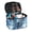 Blue Butterflies, variant on HELLHERO Travel Makeup Case with Brush Slots Effortless Organization Durable, Geometric Shapes