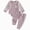 Purple, variant on TOWED22 Newborn Baby Boy Girl Clothes Checkered Plaid Long Sleeve Waffle Knit Romper Pants Set 2 Piece Fall Winter Outfits,Brown,3-6 M