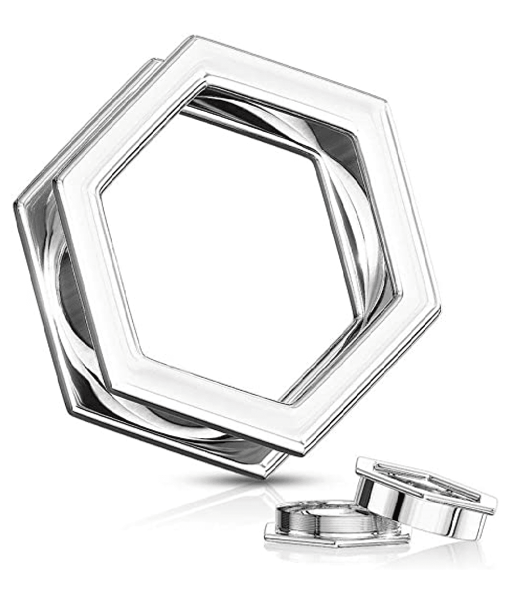 Surgical Steel Hexa Screw Fit Flesh Tunnels