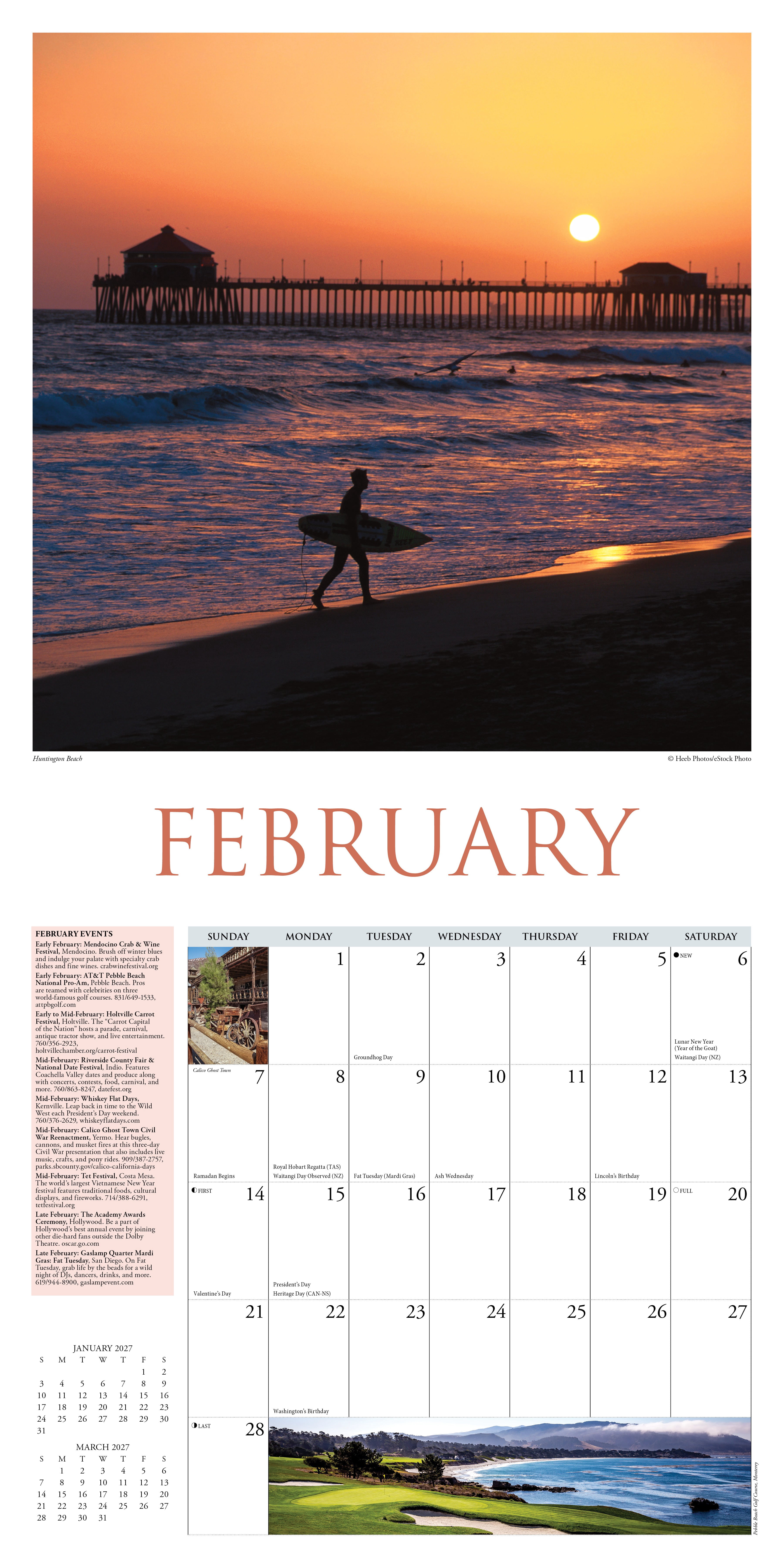 Willow Creek Press, California 2027 Wall Calendar