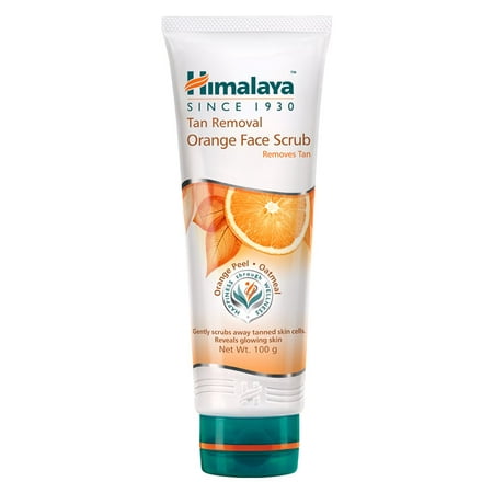 Himalaya Tan Removal Orange Face Scrub, 100g (Best Highstreet Fake Tan)