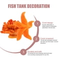thumbnail image 4 of WRITWAA 4 Pcs Aquarium Artificiel Plantes Réalistes en Résine pour Amis, 4 of 4