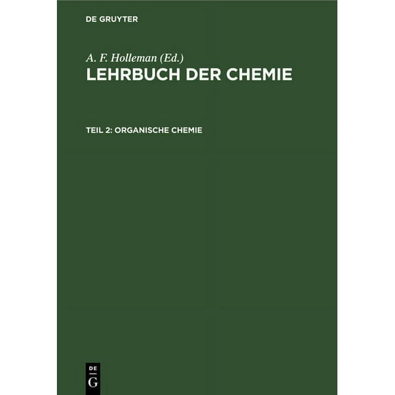 Lehrbuch Der Chemie Organische Chemie, (Hardcover)