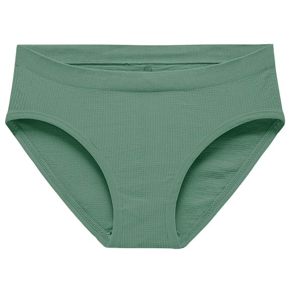 Panties for Women,Seamless Elastic T-Shape Panties for Women Low Waist Abdominal Support Solid Color Thin Underwear Comfortable Daily Wear,Womens Underwear,Green,L