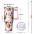 thumbnail image 2 of Halloween Spider Skull 40 Oz Tumbler with Handle and Straw, Gothic Spooky Cup, Holiday Gift for Women Girls, 2 of 5