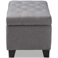 thumbnail image 5 of Baxton Studio Michaela Upholstered Storage Ottoman Bench in Grey, 5 of 11