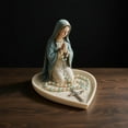 thumbnail image 3 of Virgin Mary Rosary Holder Rosary Stand Home Decor Elegant Keepsake For Necklace & Rings Home Decor Resin Statue With Detailed Craf, 3 of 12