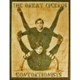 thumbnail image 2 of Vintage Apple Collection 25x32 White Modern Wood Framed Museum Art Print Titled - Sideshow Contortionists, 2 of 4
