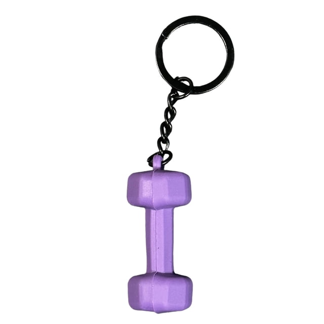 Llavero con mini mancuernas Kojanyu,colgante de goma suave para fitness para entusiastas del gimnasio,abalorio para mochila,accesorio colgante para regalo de entrenamiento