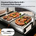 thumbnail image 5 of Brand Man Argentine Santa Maria Grill, Wood & Charcoal BBQ Grill with Asado Tools, Adjustable Height, Ash Grease Collector for Backyard Patio, 5 of 12