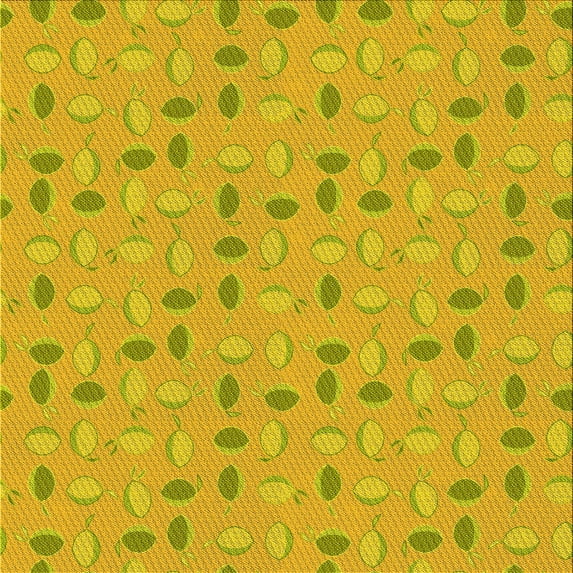 Ahgly Company Indoor Square Patterned Orange Gold Area Rugs, 4' Square