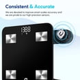 thumbnail image 4 of Báscula de baño Bluetooth de peso digital inteligente Arboleaf, 4 of 8