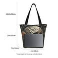 thumbnail image 3 of Pofeuu Vintage Pattern Flower Skull Print Women Fashion Shoulder Handbags Top Handle Satchel Bags Tote Shoulder Shopping Bag Stylish Canvas Tote Bag, 3 of 6
