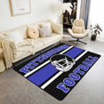 thumbnail image 1 of Erosebridal Sports Theme Area Rugs For Living Room 5x7, Kids Home Decor, Black Navy, Pittsburgh, 1 of 5
