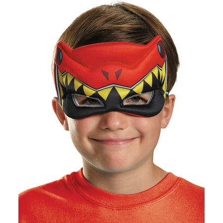 Red Ranger Dino Charge Puffy Mask Child Halloween Accessory
