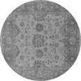 thumbnail image 1 of Ahgly Company Machine Washable Indoor Round Oriental Gray Industrial Area Rugs, 6' Round, 1 of 4