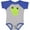 Baseball Heather and Royal, variant on Inktastic Cute Frog, Little Frog, Baby Frog, Green Frog Boys or Girls Baby Bodysuit