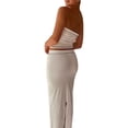 thumbnail image 4 of VISgogo Mujeres Wrap Chest Tops, Sin Mangas Fuera del Hombro Chaleco Cintura Alta Adelgazante Casual Fiesta Verano Traje VISgogo  moda, 4 of 6