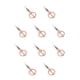 thumbnail image 1 of Kenally Tijeras de costura profesionales de acero inoxidable 10piezas rosa sissor oro, 1 of 6