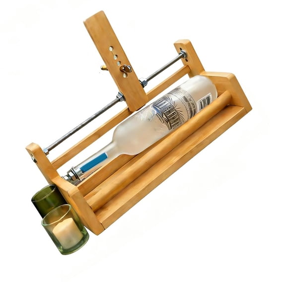 Wooden Bottle Cutting Machine Easy To Use For Creating Unique Recycled Glass Decorations At Home