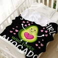 thumbnail image 3 of Just Girl Loves Avocado Blanket Soft Blankets and Throws Flannel Cozy Lightweight Quilt Gift Perfect for Bed Sofa Couch-40 x30 Extra Small for Pets, 3 of 6