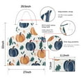 thumbnail image 7 of Fall Leaves Pumpkin Apron-Garden Aprons for Women with Pockets-Cotton Linen Waterproof Kitchen Cooking Gardening Aprons Adjustable for Kitchen,Cooking,BBQ and Salon 33"x27", 7 of 7