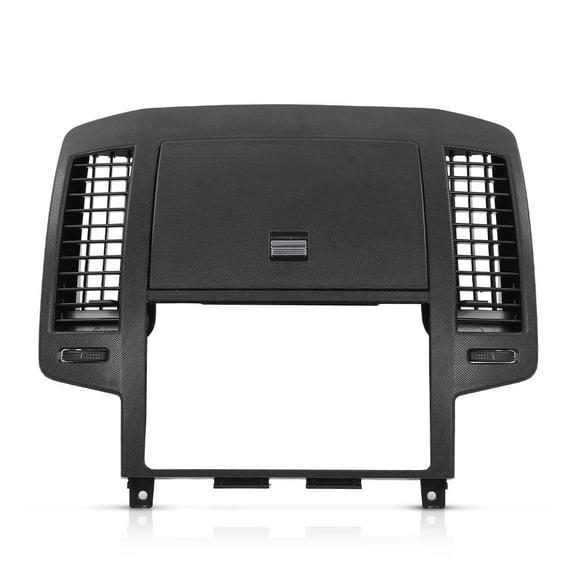 CROSSDESIGN Black Center Dash Radio Bezel Storage Cubby Vents Fit for Nissan Altima 2005 2006