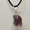 thumbnail image 7 of Amethyst Bear Pendant Necklace | Semi Precious Stone Jewelry | Silver Pendant, 7 of 7
