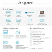HP 15.6 FHD, AMD Ryzen 5, 8GB RAM, 256 GB SSD, Silver, Windows 10, 15-ef2127wm