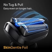 Braun Beard Shaver Series 5 for Men, with 3 AquaFlex Blades, SkinGentle Foil, Black
