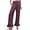 Purple, variant on Ruffled Pants for Woman Fashion Ruffle Hem Pant Smocked Elastic High Waist Long Pants for Women Linen Spring Fall Trousers, Army Green, Small
